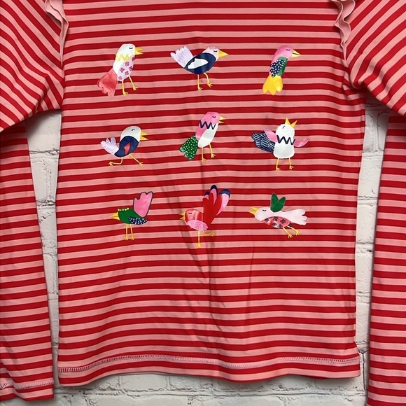 Hanna Andersson Striped Long Sleeve Rashguard Top - Picture 3 of 10